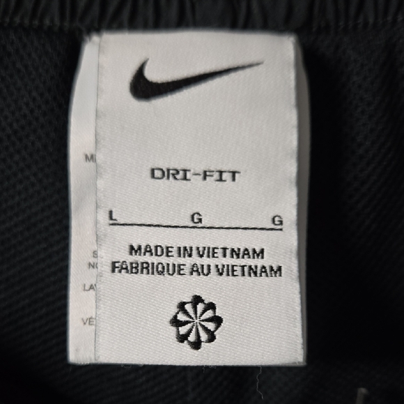 Kids Nike Black Track Pants with White Swoosh Accent - Picture 3 of 6